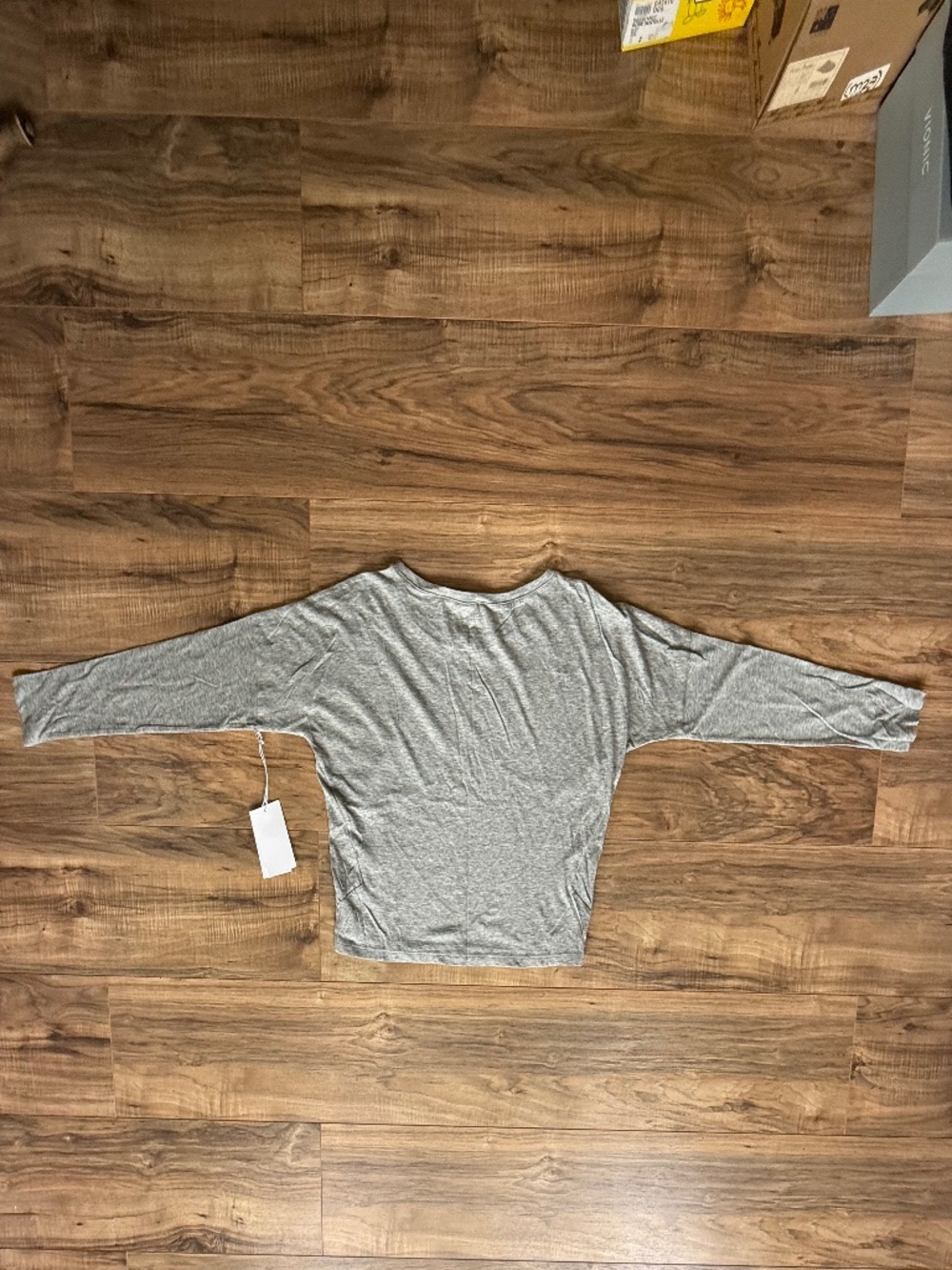 Frame Gray Le High Rise Garcon Long Sleeve Tee - Picture 4 of 12